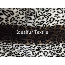 Leopard Printed Triot Rabbit Faux Fur